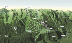 Роза-Хутор - схема горнолыжных трасс